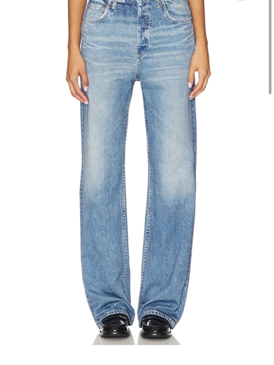 rag & bone Denim - rag & bone miramar terry shea Light Blue High-Rise Wide-Leg Jeans